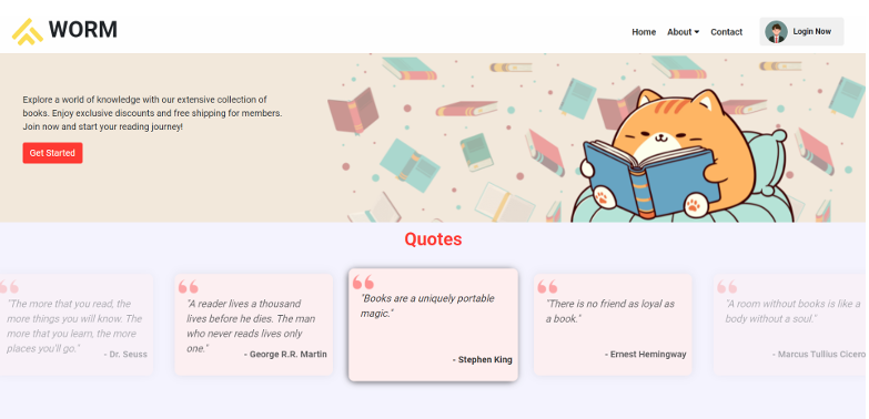 WORM Book Rental System